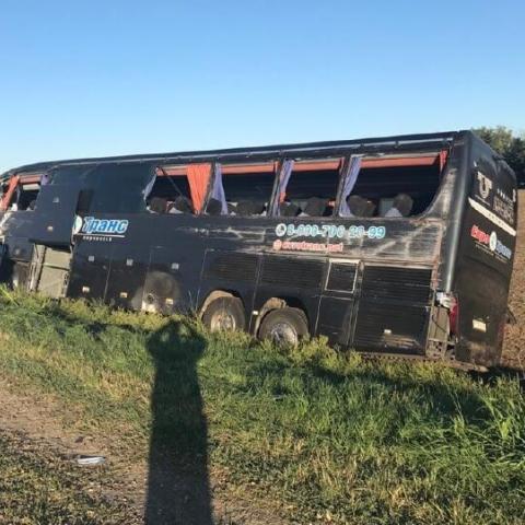 Междугородный автобус со студентами попал в ДТП на Кубани